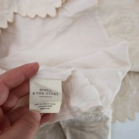 Spell and the gypsy dress womens 2xs Imogen Embroidered Party Dress Boho RARE - Picture 12 of 16